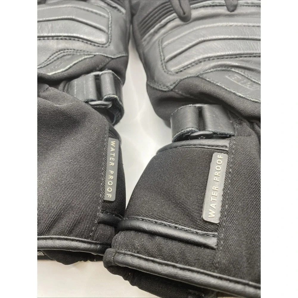 BILT Men's 5XL Motorcycle Riding Gloves Black Leather Waterproof Gauntlet - Picture 8 of 16